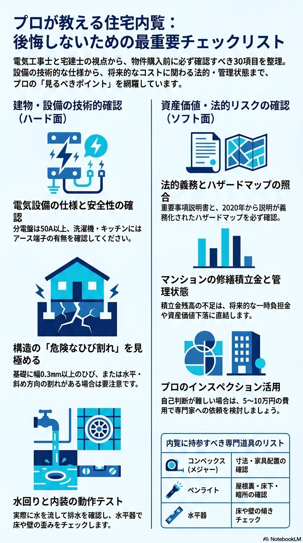 内覧チェックリスト完全版インフォグラフィック