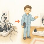 たこ足配線は何個まで?電気屋の家にたこ足はない【電気工事30年】