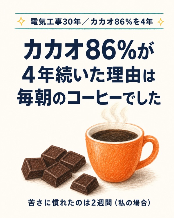 チョコレート効果カカオ86を4年食べ続けた結果｜健康効果・苦さ・続けるコツ正直レビュー