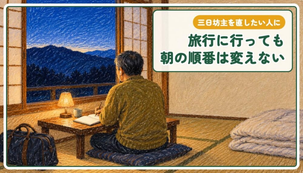 三日坊主を克服する仕組み|続かない原因と、私が実際にやっている一歩