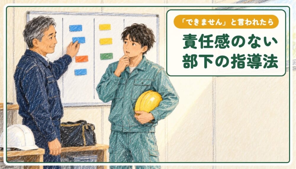 責任感のない部下の特徴と指導法|「できません」と言われたときの3つの手順
